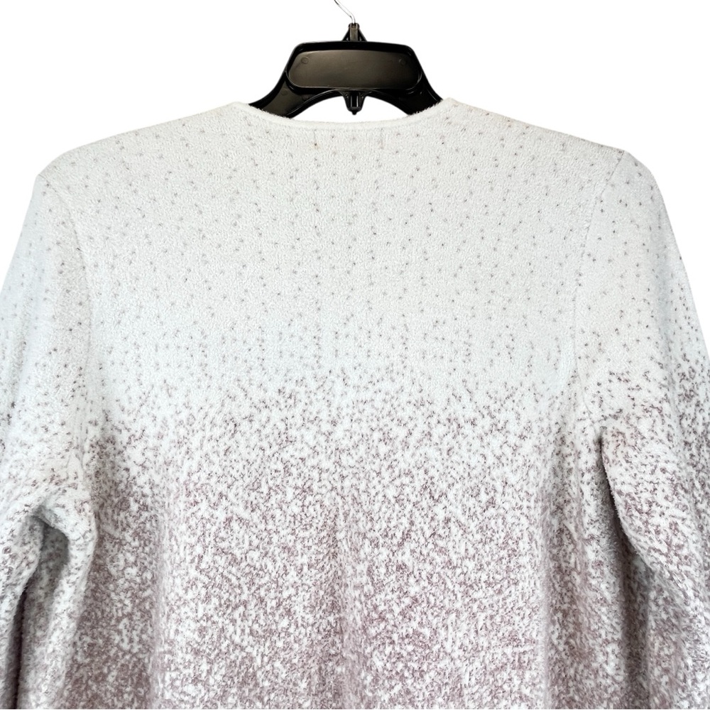 NEW Barefoot Dreams CozyChic Lite Confetti Open Front Cardigan Pearl Rose L NWT - Picture 4 of 14